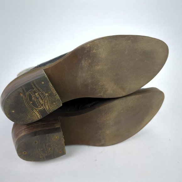 [SOLD] RARE LUCCHESE CLASSICS x KEMOSABE Sz 9 ALLIGATOR BELLY BOOTS Brown - Picture 7 of 9